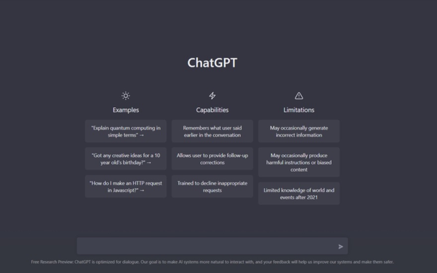El chatbot ChatGPT